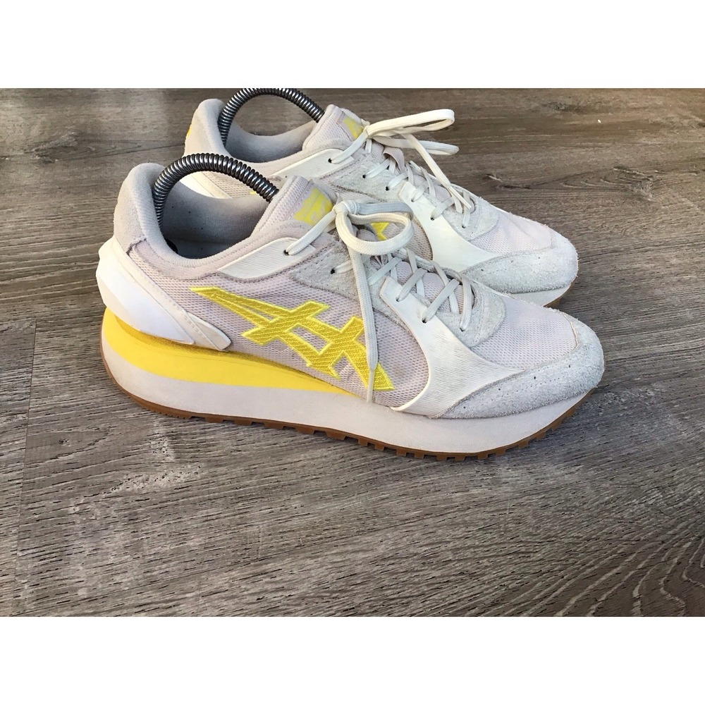 Asics Onitsuka Tiger Mens 8.5 MOAGE CO 1183B555 MINERAL BEIGE/VIBRANT YELLOW